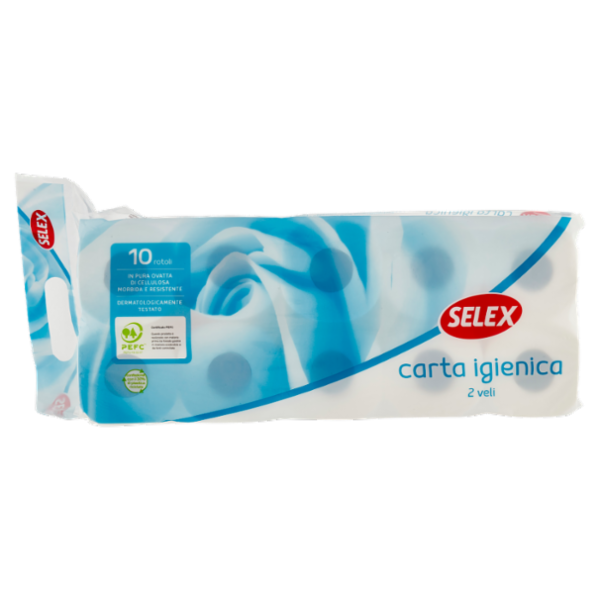 Selex Carta Igienica 2 Veli 10 Rotoli