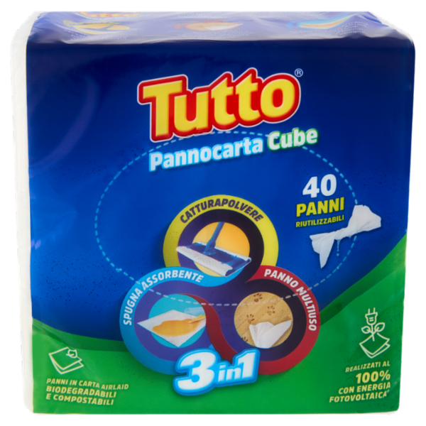 Tutto Pannocarta Cube 3in1 40 pz