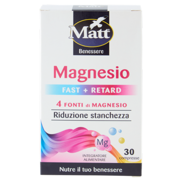Matt Benessere Magnesio Fast + Retard 30 compresse 34,5 g