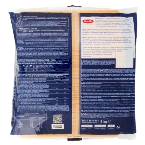 Barilla for Professionals Spaghettoni n°7 Pasta Classica Lunga Catering Foodservice 5 kg