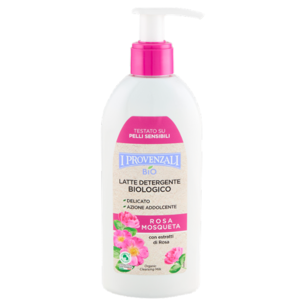 I Provenzali Bio Latte Detergente Biologico Rosa Mosqueta 200 ml