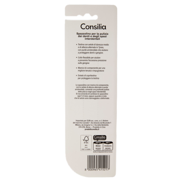 Consilia Spazzolino Action Clean Medio 2 pezzi