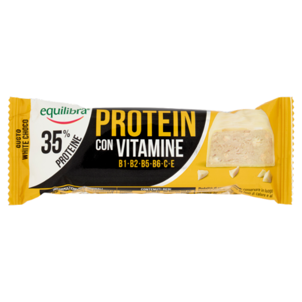 equilibra Protein con Vitamine 35% Proteine Gusto White Choco 45 g