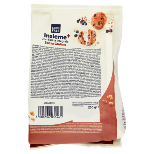 Nutrifree Insieme⁺ con Farina Integrale Senza Glutine Senza Lattosio 250 g