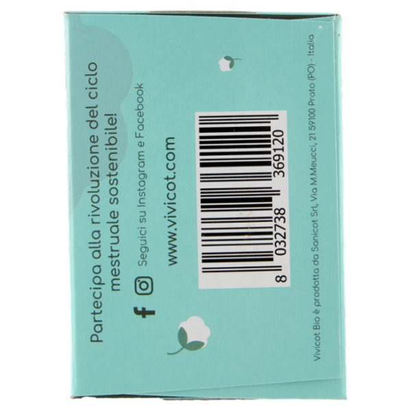 Vivicot Bio Salvaslip dualform compostabili Stesi nella Confezione 35 pz