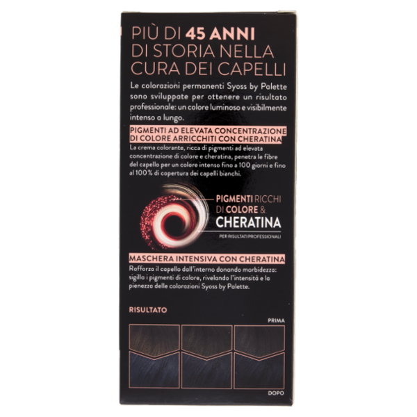 Syoss By Palette Colorazione Permanente 1_4 Nero Blu