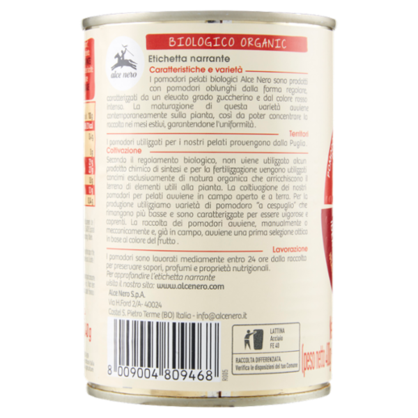 alce nero Pelati 400 g