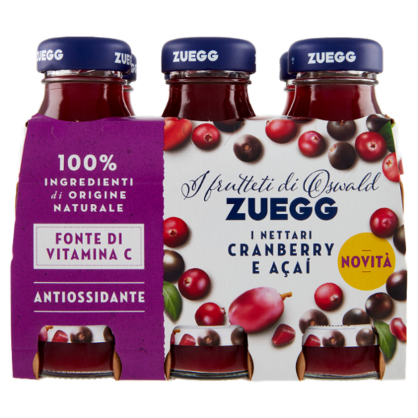 Zuegg I frutteti di Oswald Zuegg i Nettari Cranberry e Açai 6 x 125 ml