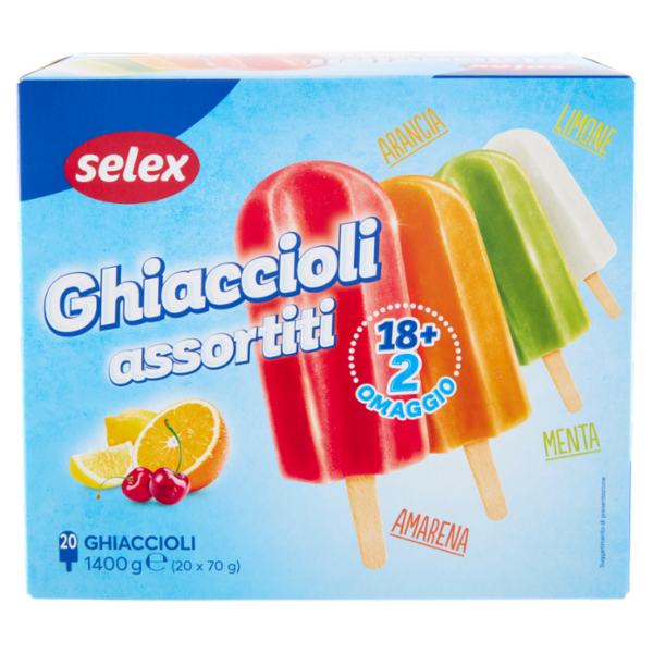 Selex 18+2 Ghiaccioli Assortiti 1,4 kg