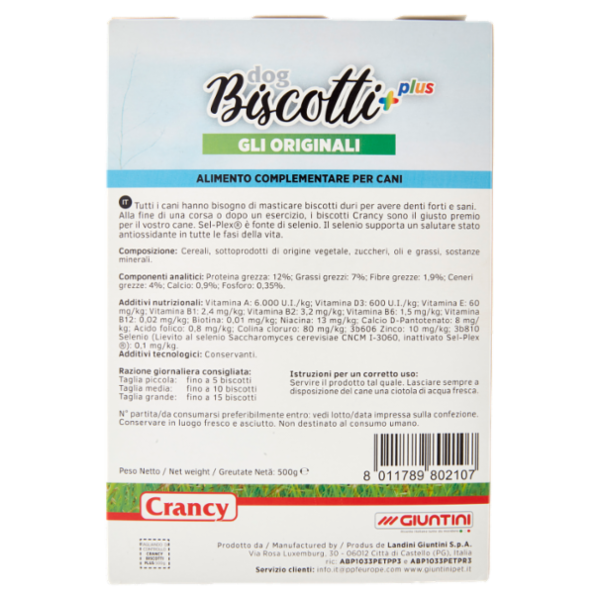 Giuntini Crancy Biscotti plus dog 500 g
