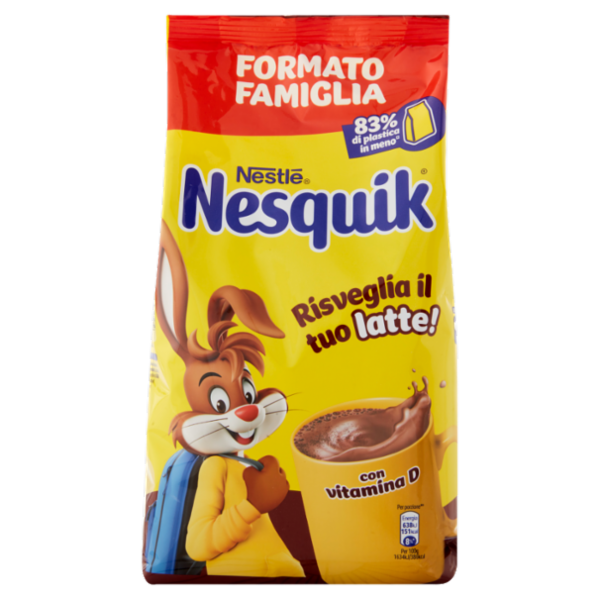 NESQUIK Preparato Solubile per Bevanda con Cacao Magro sacchetto 800 g