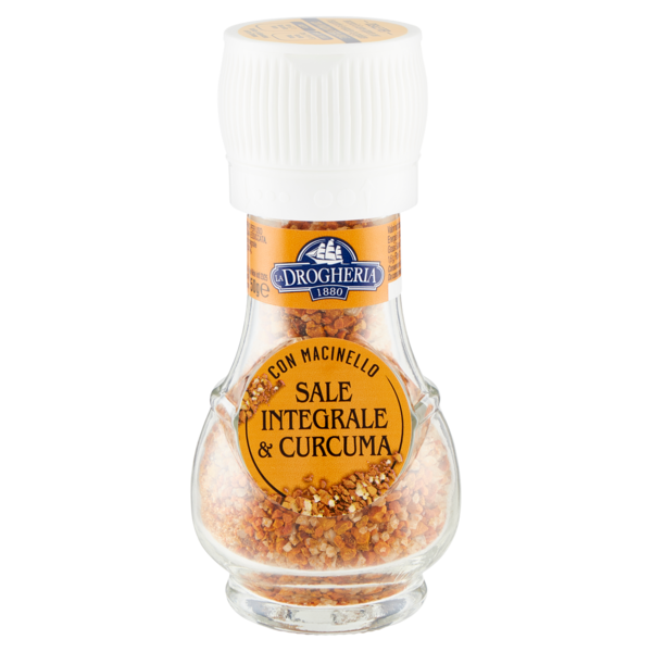 La Drogheria 1880 Sale Integrale & Curcuma con Macinello 50 g