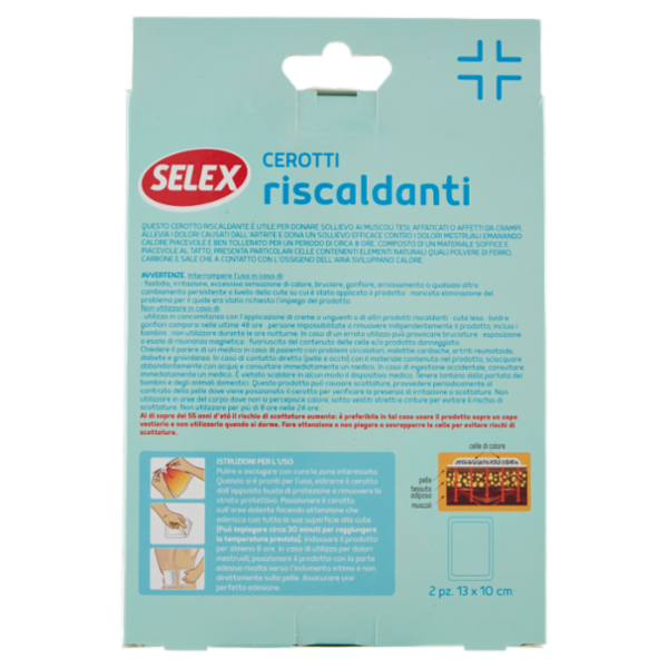 Selex Cerotti Riscaldanti Monouso 13x10 cm 2 pezzi