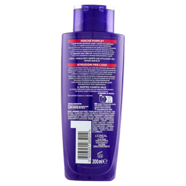 Elvive Color-Vive Purple Shampoo Anti-Giallo 200 ml