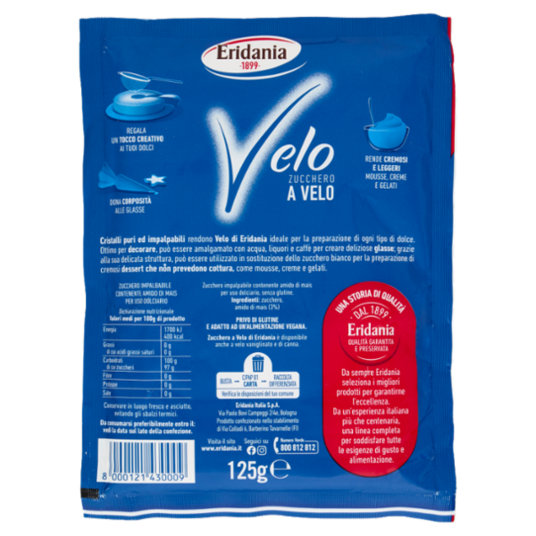 Eridania Velo Zucchero a Velo 125 g