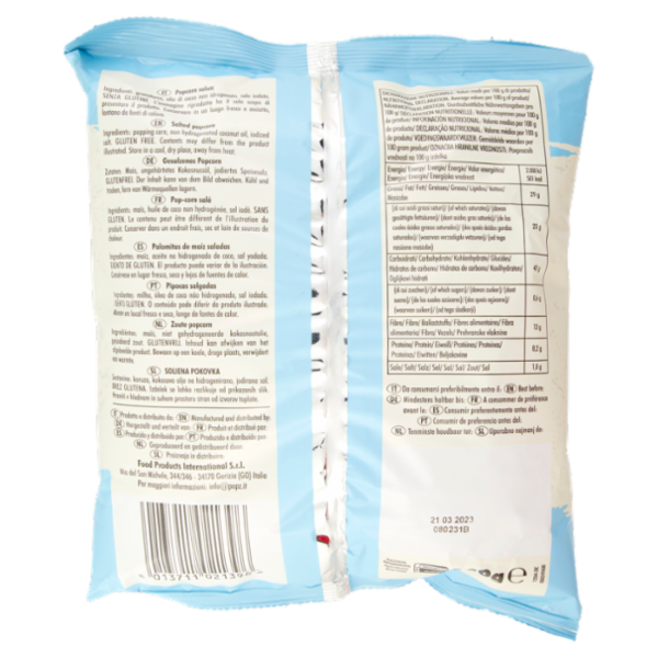 Popz Popcorn Salati 120 g