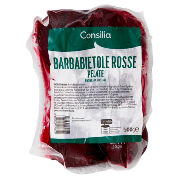 Consilia Barbabietole Rosse Pulite, Cotte e Pronte da Consumare 500 g