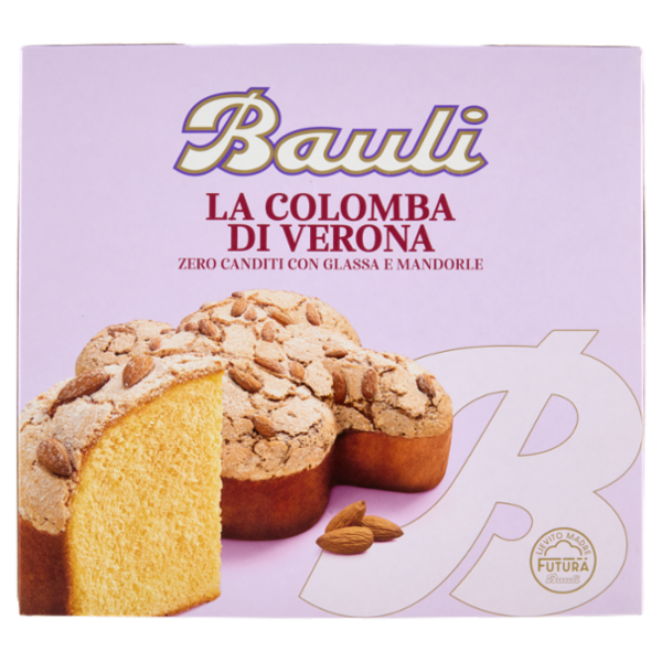 Bauli la Colomba di Verona Zero Canditi con Glassa e Mandorle 1 kg