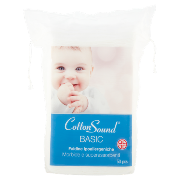 Cotton Sound Basic Faldine ipoallergeniche 50 pz