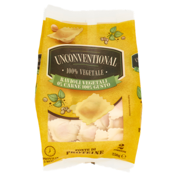 Unconventional Ravioli Vegetali 0% Carne 100% Gusto 250 g
