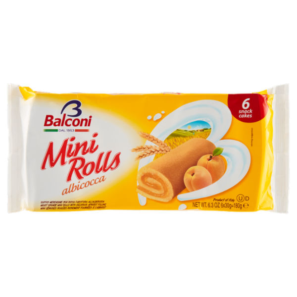 Balconi Mini Rolls albicocca 6 x 30 g