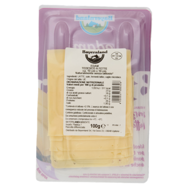 Bayernland edam tedesco Formaggio a Fette 100 g
