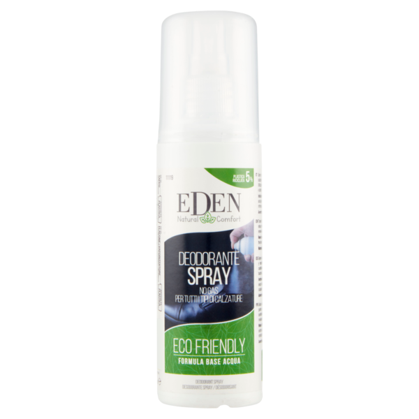 Eden Deodorante Spray No Gas per Tutti i Tipi di Calzature 100 ml