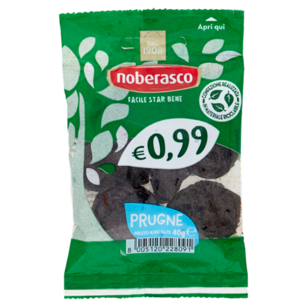 noberasco € 0,99 Prugne 40 g