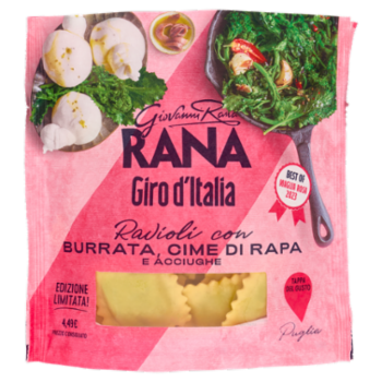 Giovanni Rana Giro D'Italia Ravioli Con Burrata, Cime Di Rapa e Acciughe 250 g