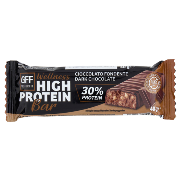 Go For Fit Wellness High Protein Bar Cioccolato Fondente 40 g