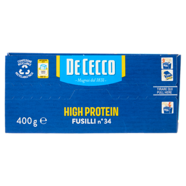 PDe Cecco High Protein Fusilli n° 34 400 g