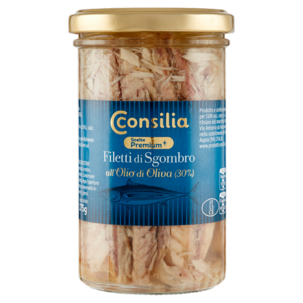Consilia Optima Filetti di Sgombro all'Olio di Oliva 250 g