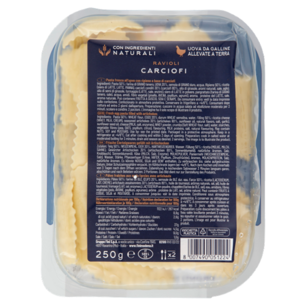 Fini Antica Bottega Ravioli Carciofi 250 g