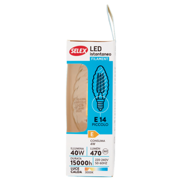 Selex Lampadina Led SMD Torciglione E14 4W