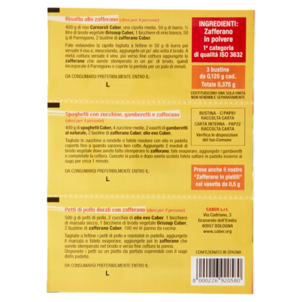 Caber Zafferano 3 x 0,125 g
