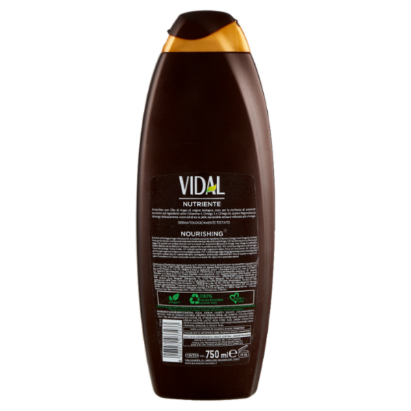 Vidal Argan Oil Bagnodoccia Nutriente Olio di Argan Biologico 750 ml