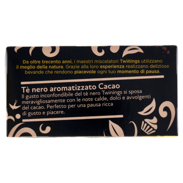 Twinings Cacao Tè Nero aromatizzato 20 filtri The 40 g