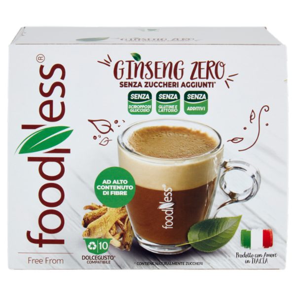 foodNess Ginseng Zero Dolcegusto Compatibile 10 x 6 g