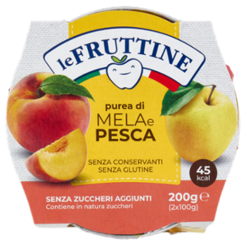 Le Fruttine Purea Di Mela e Pesca 2 x 100 g