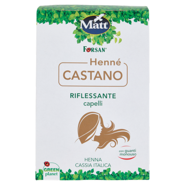 Matt Henné Castano Riflessante capelli 2 x 50 g