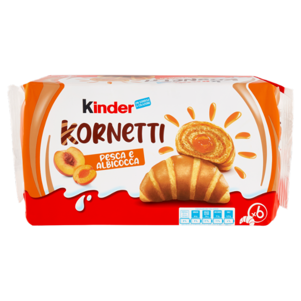 Kinder Kornetti Pesca e Albicocca 6 x 42 g