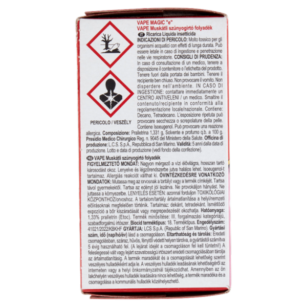 VAPE Liquido Geranio Ricarica 36 ml