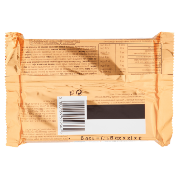 Twix Snack al Cioccolato con Caramello, 3 Barrette x 50g