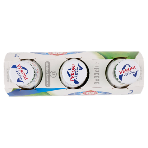 Peroni Nastro Azzurro 0.0% Birra 3 x 33 cl