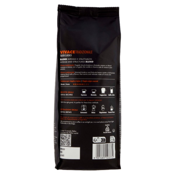 Pellini Vivace Tradizionale Coffee Beans 500 g