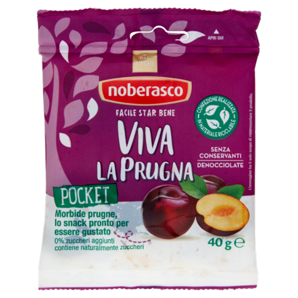 noberasco Viva la Prugna Denocciolate Pocket 40 g