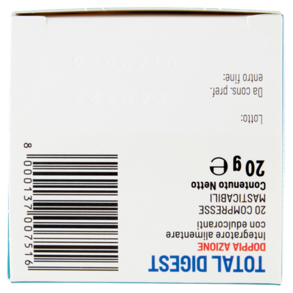 equilibra Total Digest Doppia Azione 20 Compresse Masticabili 20 g