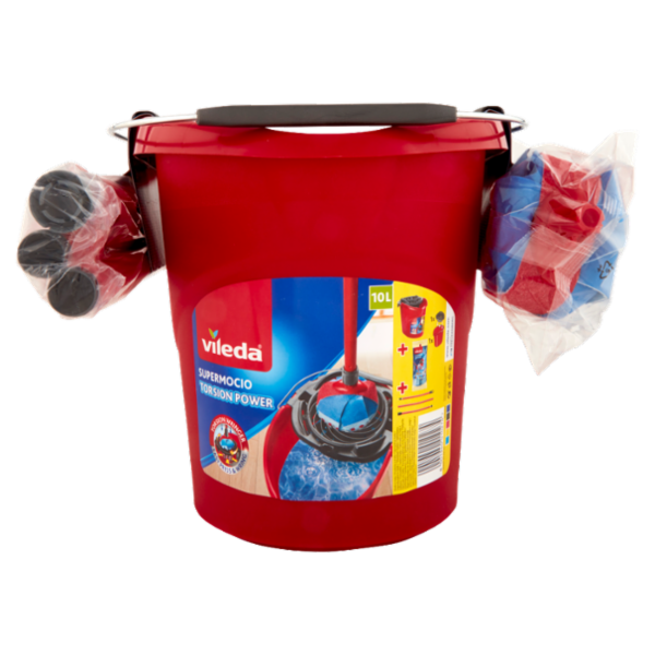 Vileda Supermocio Torsion Power + Manico 3pz + Supermocio 3Action