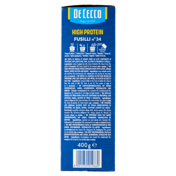 PDe Cecco High Protein Fusilli n° 34 400 g