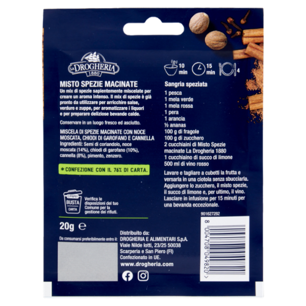 La Drogheria 1880 Misto Spezie Macinate 20 g